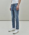 #0085 greysh blue crop jeans