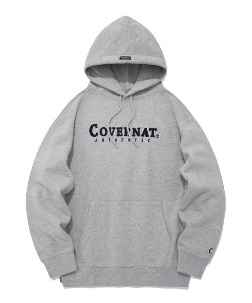 커버낫(COVERNAT) 어센틱 로고 후디 멜란지 그레이 - 55,300 | 무신사 커버낫(Covernat) 어센틱 로고 후디 멜란지 그레이 - 55,300 | 무신사