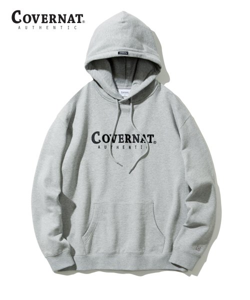 커버낫(COVERNAT) 어센틱 로고 후디 그레이 - 63,200 | 무신사 스토어
