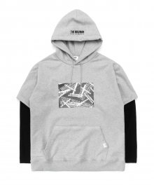 TW Layerd Hood Tee (Grey)