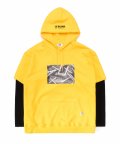 TW Layerd Hood Tee (Yellow)