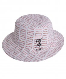 Tabs Logo bucket hat_White