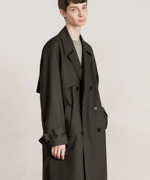 Drawfit trench coat - アウター