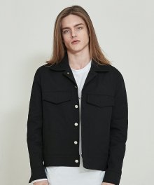 코튼 트러커 재킷 (블랙)