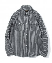 stripe pocket shirts navy