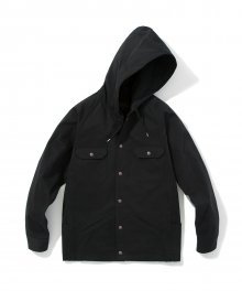 HBT hooded coach jacket black