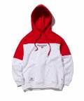 2018 2TONE BLOCK HOODIE OVER FIT (RED) [GHD004G13RE]