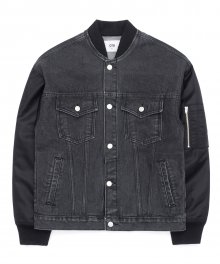 TW Denim Trucker MA-1 (Black)