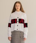 MG8S CHAT KNIT CARDIGAN (WHITE)