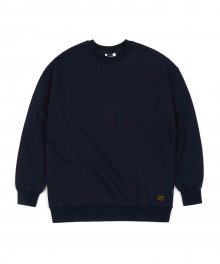 BLANK HEAVY SWEAT OVERSIZED CREWNECK NAVY