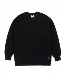 BLANK HEAVY SWEAT OVERSIZED CREWNECK BLACK