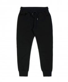 BLANK HEAVY SWEAT JOGGER PANTS BLACK