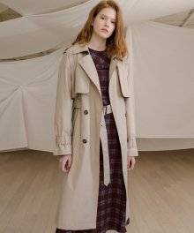 monts631 belted slit trench coat