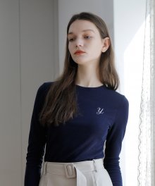 y point T-shirts_navy