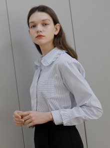 wave stripe shirts_white