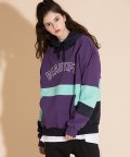 RETRO OVERFIT COLOR MIX HOOD PURPLE