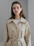 frill trench coat_beige