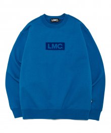 LMC FLUFFY BOX LOGO SWEATSHIRT aqua blue