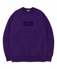 LMC FLUFFY BOX LOGO SWEATSHIRT purple