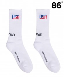 USA white socks