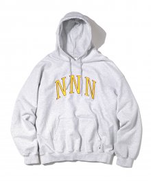 NNN EMB. Hooded Sweatshirt Light Grey