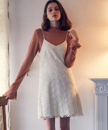 LS LACE SLIP OPS(WHITE)