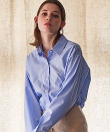 LS OVERSIZED SHIRT(SKY BLUE)