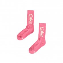 Cake Logo Socks_Pink