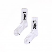 Cake Logo Socks_White