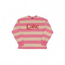 Cake Stripe Longsleeved T-shirts_Pink