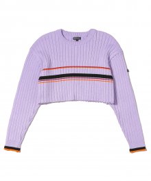 Cropped Sweater Lavender