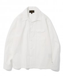 open collar shirts white