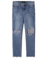 M#1520 box cut slim crop jeans