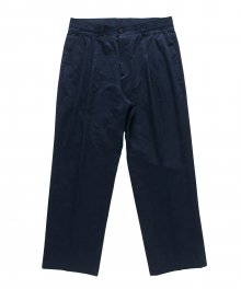 Wide Cotton Pants (Navy)