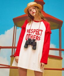 (OP-18104)ROLA RESPECT OTHERS ONEPIECE RED