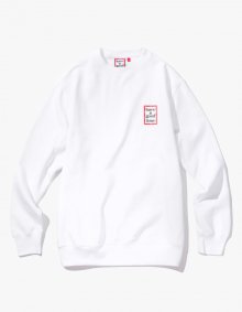 Mini Frame Crewneck - White