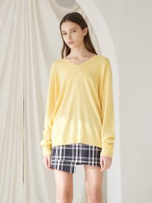 18 ss day v neck knit yellow