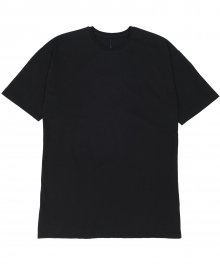 레이어드 숏 슬리브 티셔츠 블랙