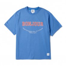 [파리 컬렉션 에디션]봉쥬르 1/2 티셔츠 라이트 블루