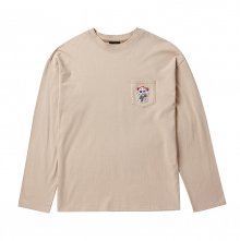 [컬렉션 라인]프렌치 도그 롱 슬리브 티셔츠 베이지