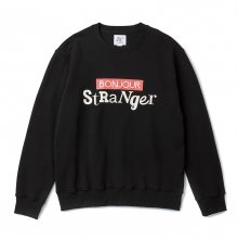 [컬렉션 라인] 봉쥬르 메인 스웨트 셔츠 블랙