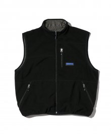 Reversible Fleece Vest Black