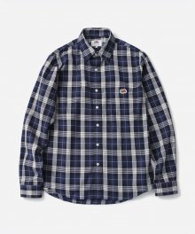 L/S 1PK CHECK SHIRTS NAVY