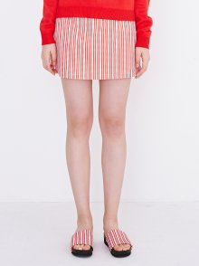triple heart skirt(red)