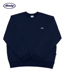 [Mmlg] RUBBER CIRCLE SWEAT (NAVY)