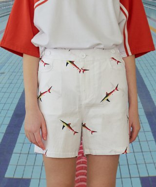 메인부스(MAINBOOTH) Shark Shorts(WHITE)