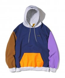 Multi Colored Hooded Sweatshirt Navy