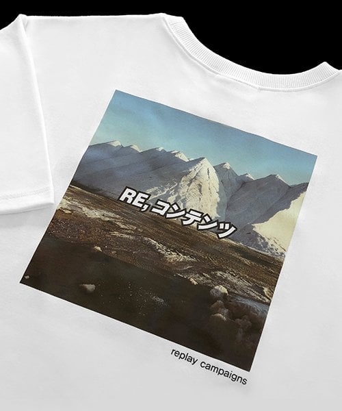 리플레이컨테이너(replaycontainer) new replay campaign 1/2 tee (brown)