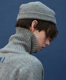 knit beanie (gray)