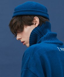 knit beanie (ink blue)